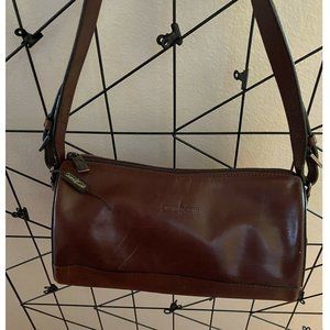 Gianni Conti Genuine Italian Leather Purse (Brown)